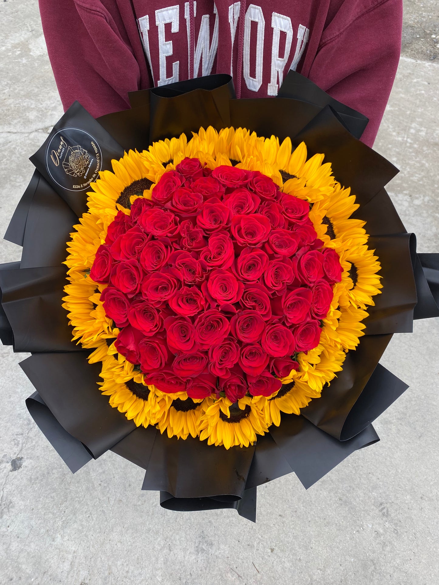 Buchon con borde de girasol