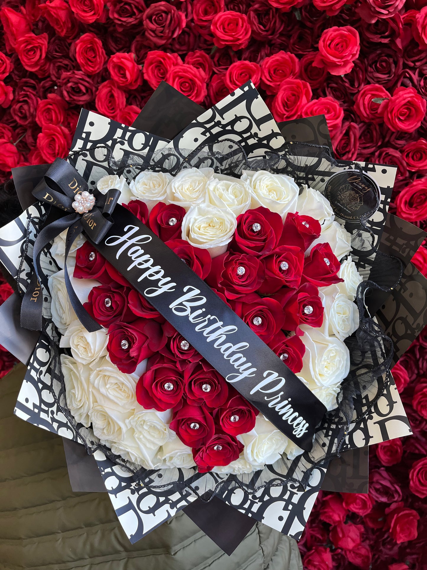 Corazón de rosas