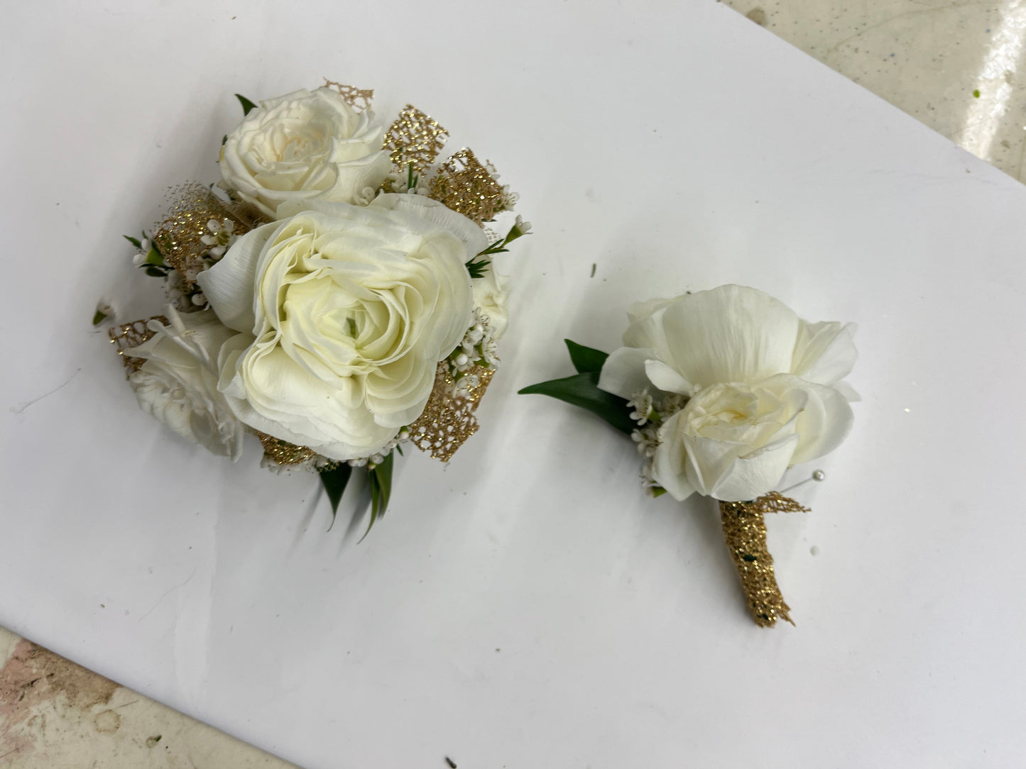 Ranunculus & Rose Corsage