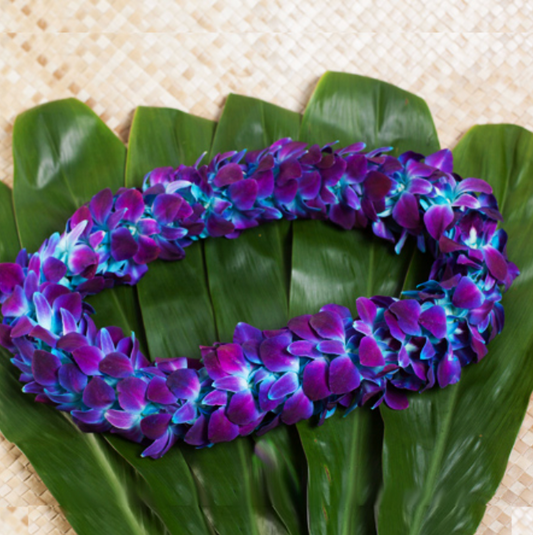 Blue Orchid Lei